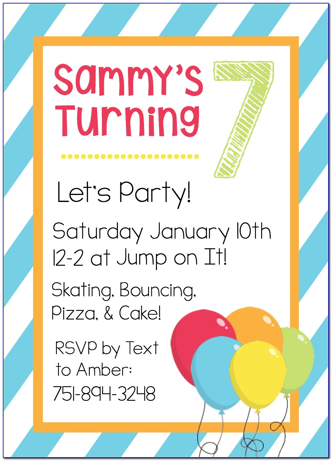Birthday Party Invitation Templates Google Docs