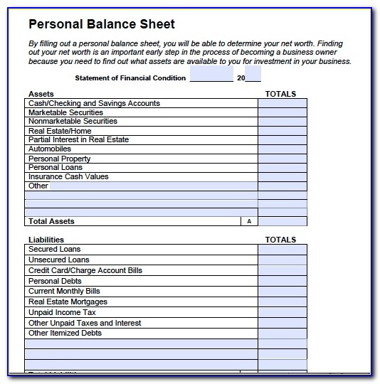 Best Photos Of Balance Sheet Template Pdf Simple Balance Sheet Personal Balance Sheet Template