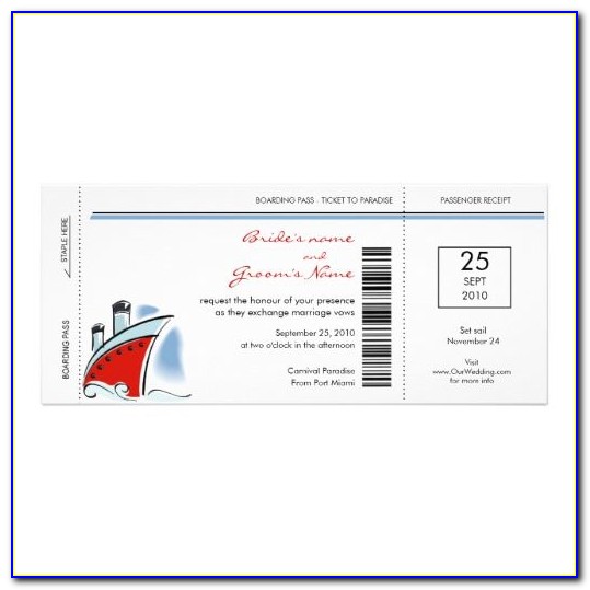 Boat Party Ticket Template