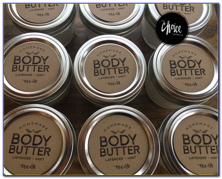Body Butter Label Template