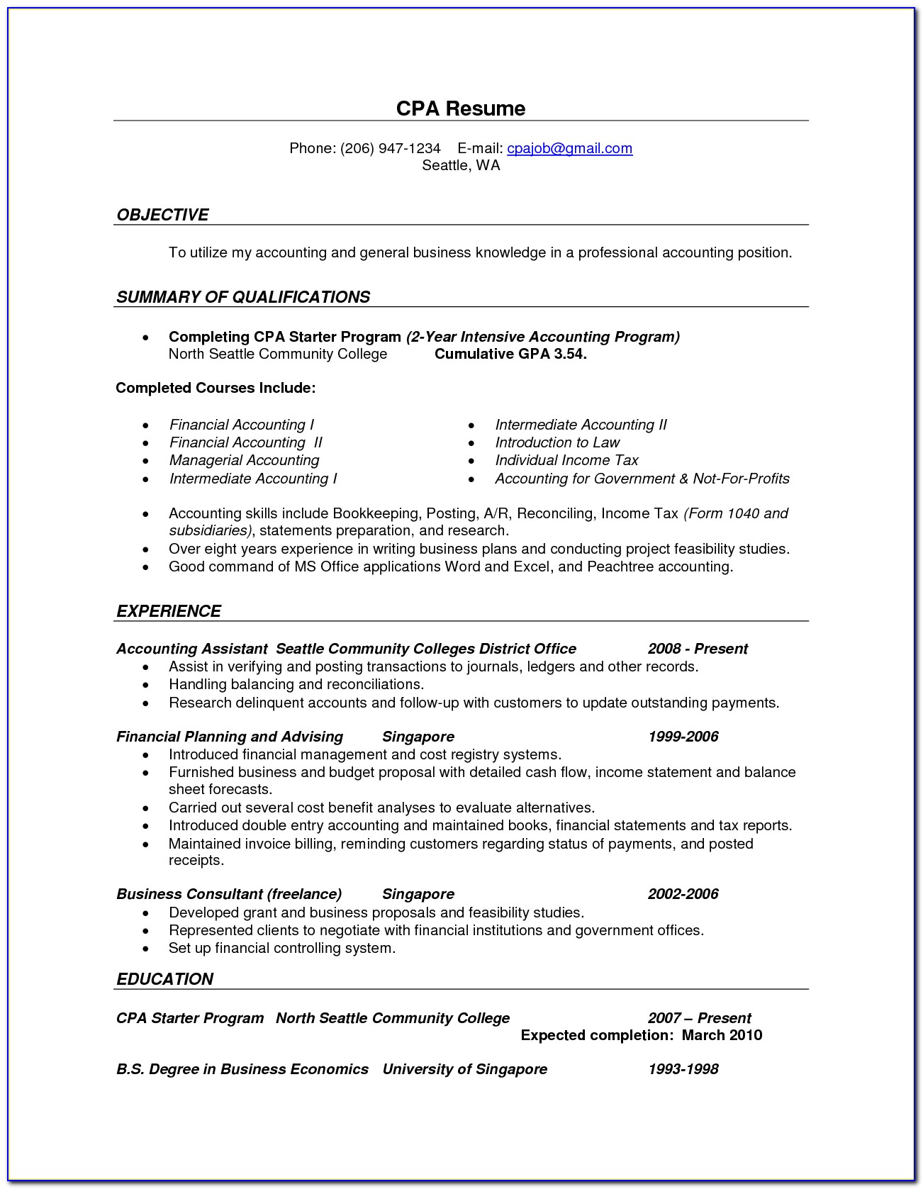 Bookkeeping Business Proposal Template
