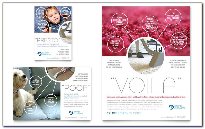Carpet Cleaning Advertising Templates