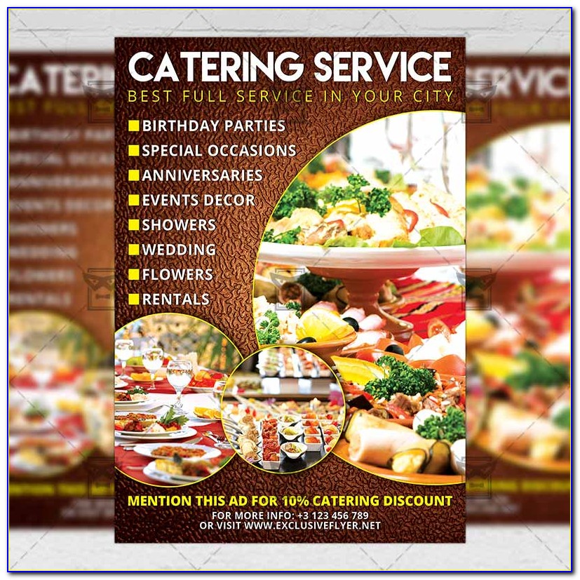 Catering Flyer Template Psd