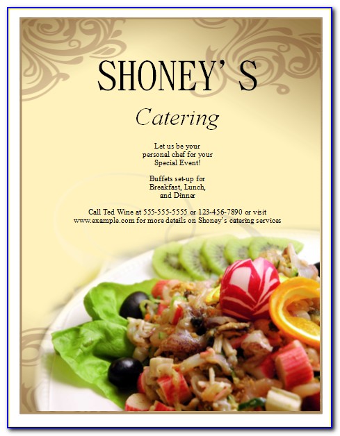 Catering Flyer Templates Free