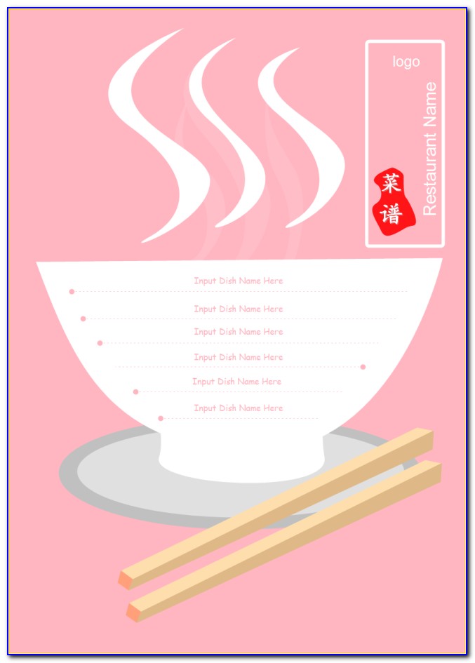 Chinese Menu Design Template Free Download