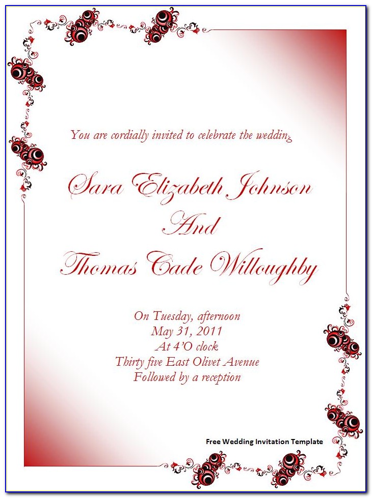 Christian Wedding Invitations Card