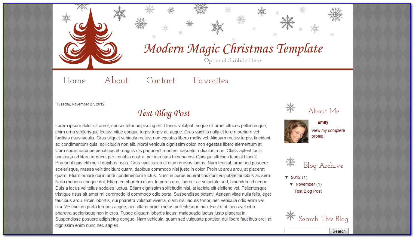 Christmas Blogger Templates