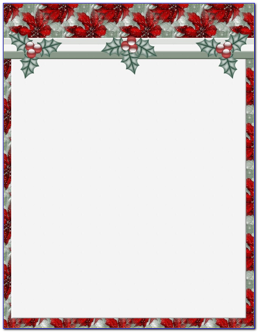 Christmas Stationery Templates Word