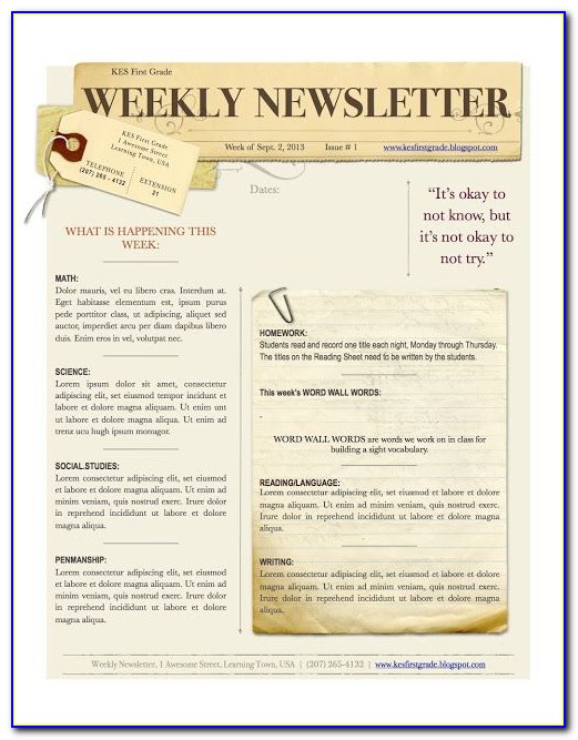 Church Email Newsletter Templates
