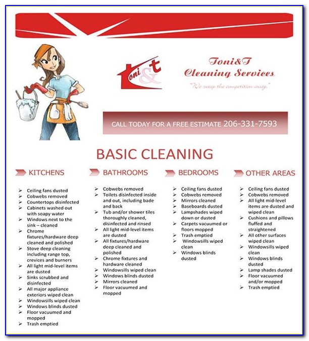 Cleaning Services Flyers Templates Free