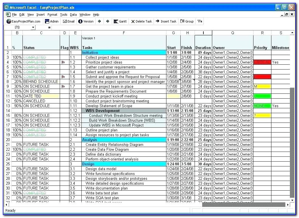 Construction Project Tracking Template Excel