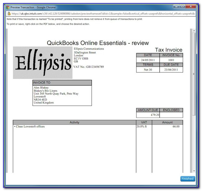 Custom Invoice Templates For Quickbooks
