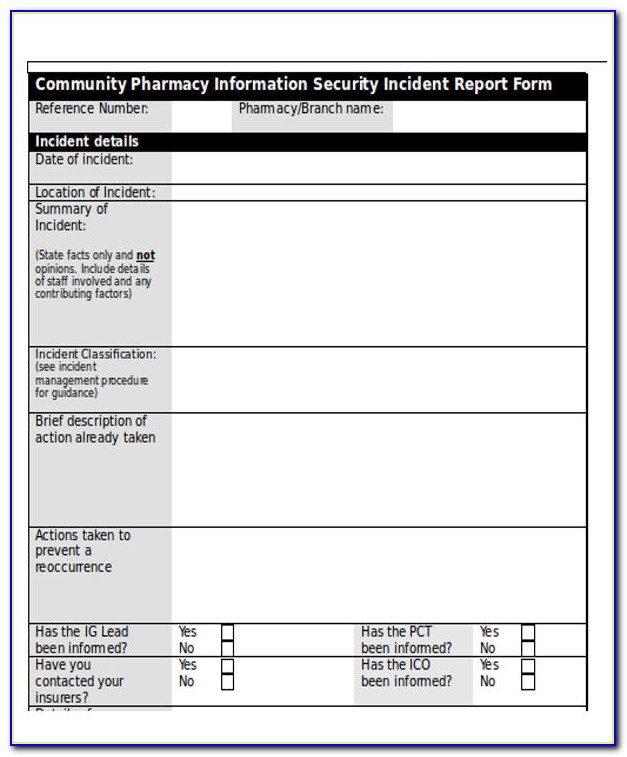 Cyber Security Incident Report Template