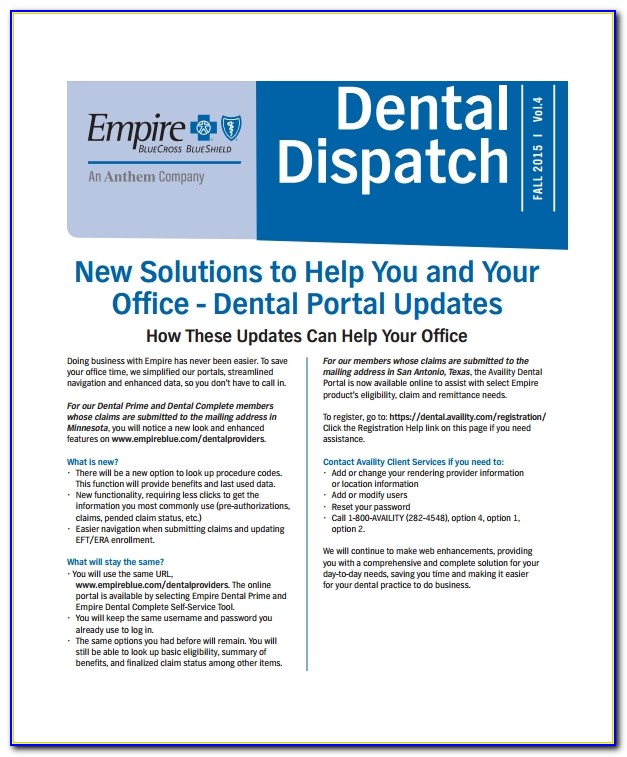Dental Newsletter Template