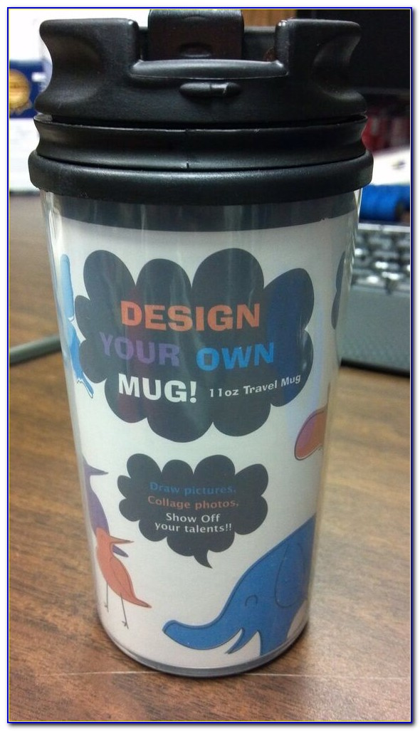 Design Your Own Photo Travel Mugs 11oz. Template