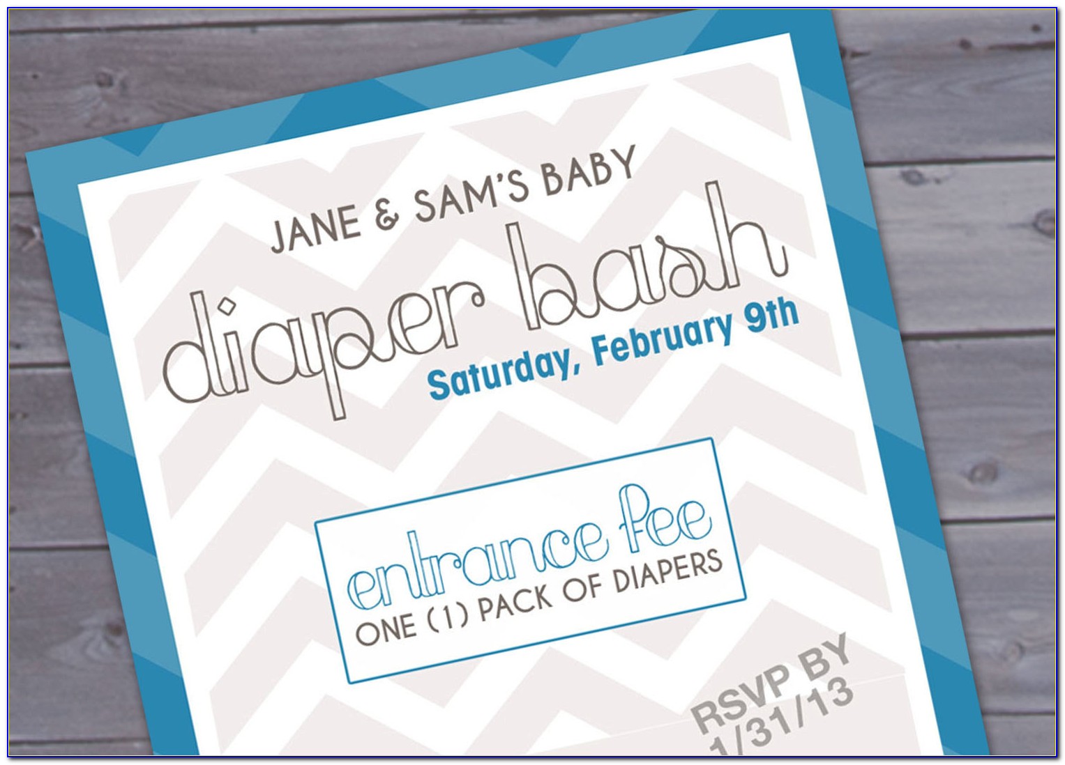 Diaper And Beer Party Invitation Template Free