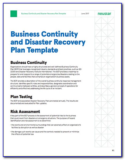 Disaster Recovery And Business Continuity Plan Template