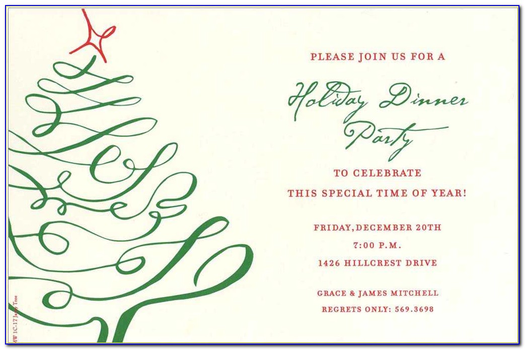 Employee Christmas Party Invitation Template