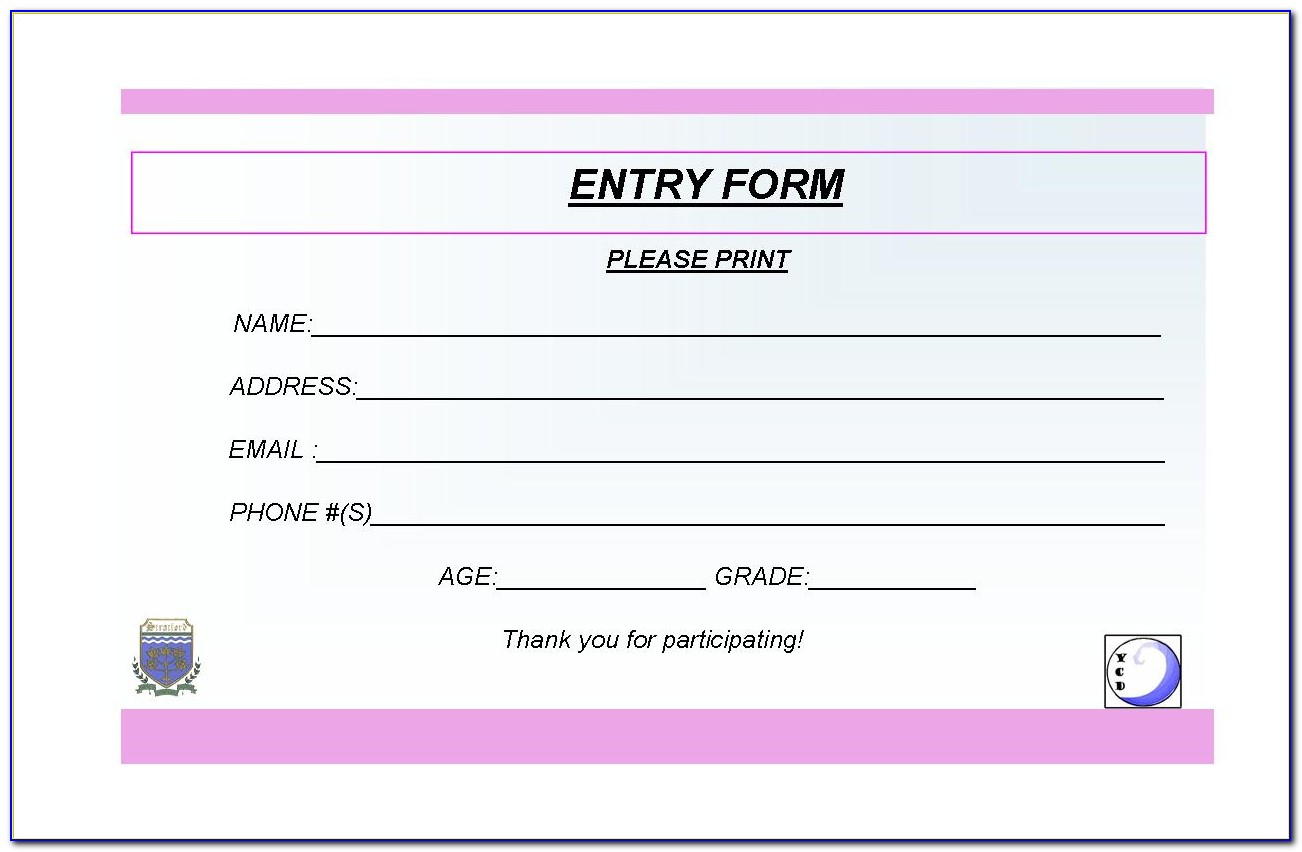 Entry Pass Ticket Template