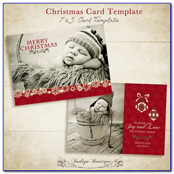 Etsy Christmas Photo Card Templates