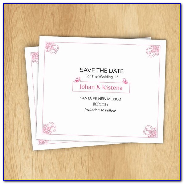 Etsy Save The Date Template