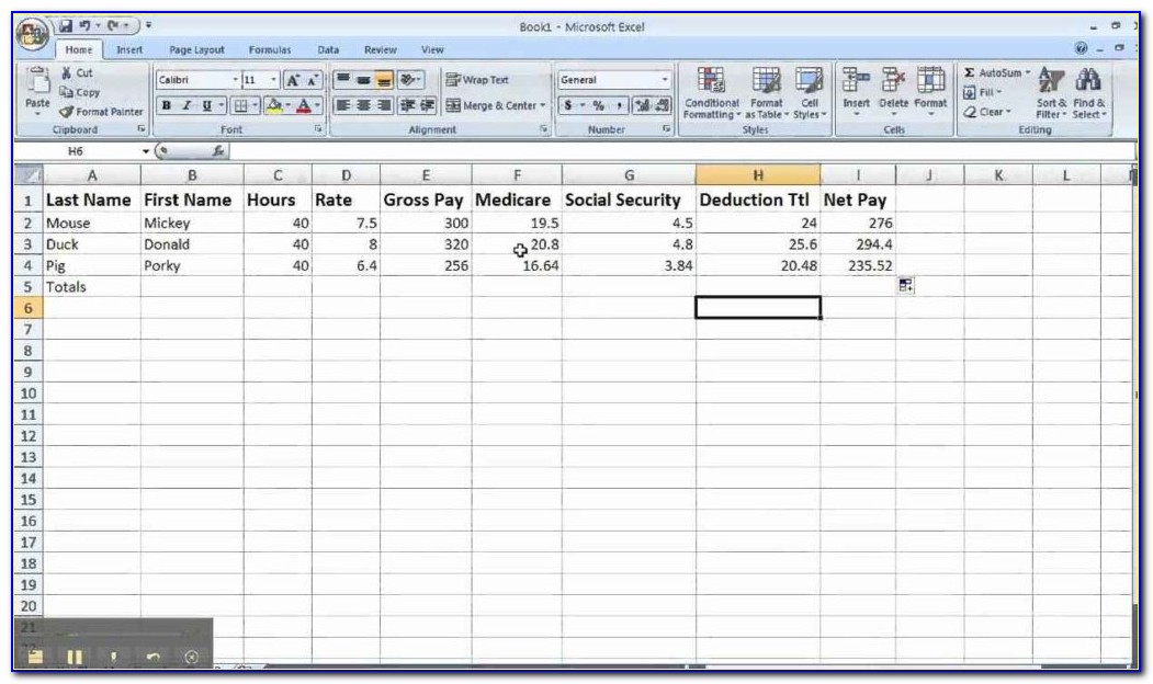 Excel Payroll Calculator Template Software 7.0 Download