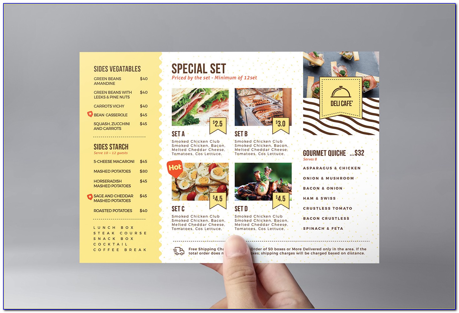 Food Catering Brochure Templates