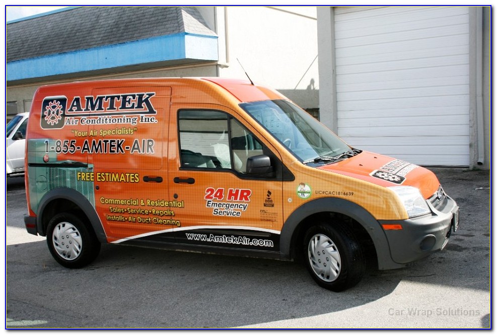 Ford Transit Connect Vehicle Wrap Template