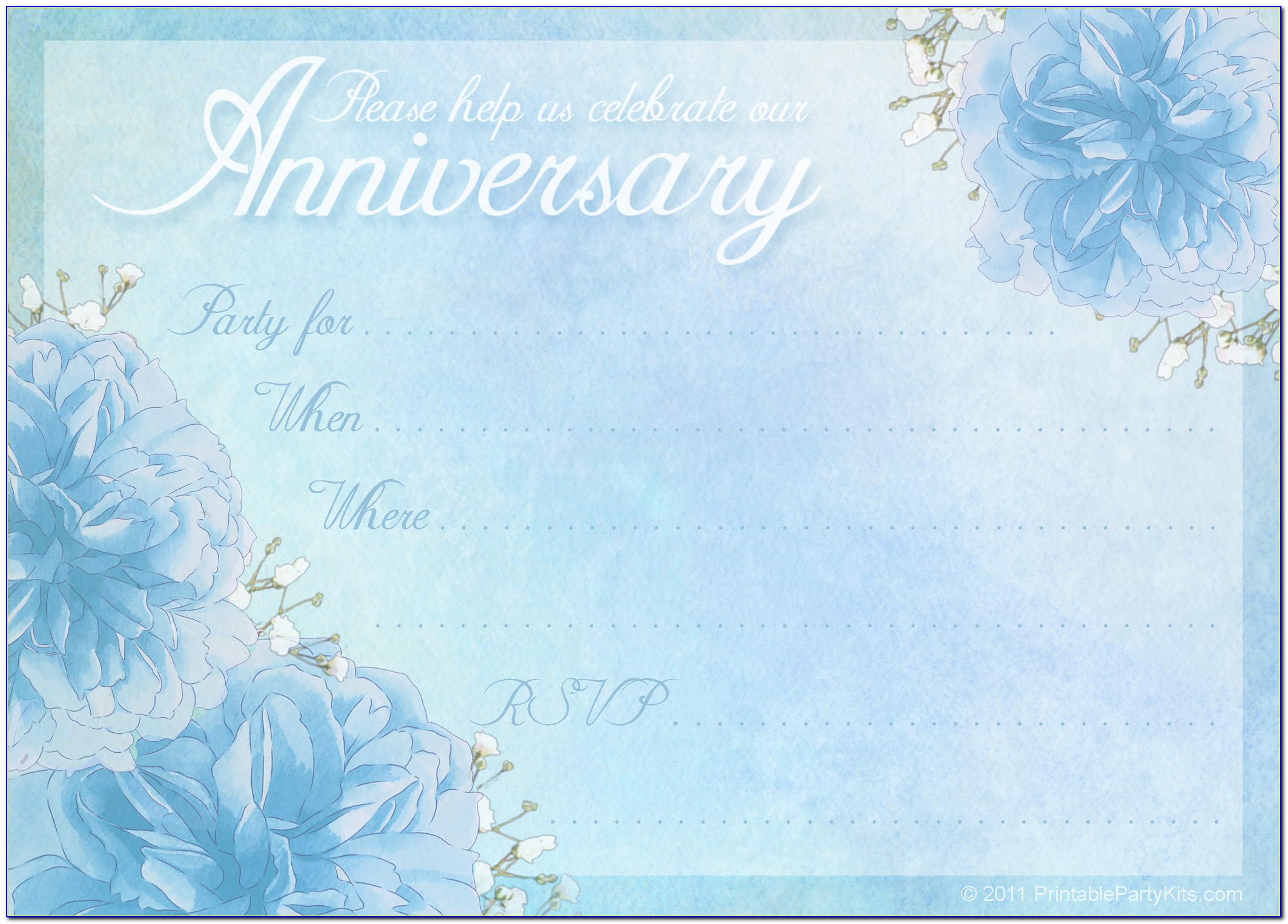 Free Anniversary Card Templates For Word