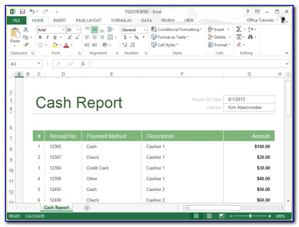 Free Cashier Balance Sheet Template For Excel 2013