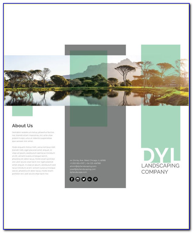 Free Download Brochure Landscape Template