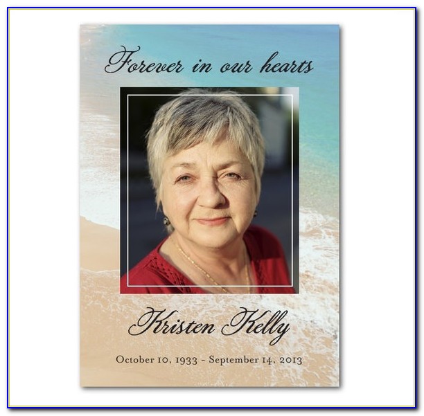 Free Funeral Remembrance Cards Template