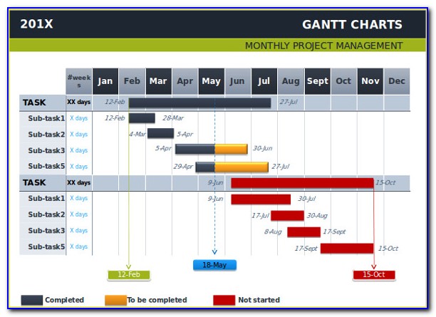 Free Gantt Chart Powerpoint 2010 Template