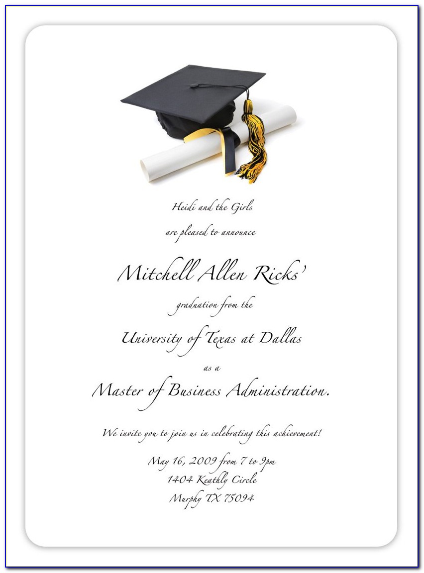 Free Graduation Invitation Templates Printable