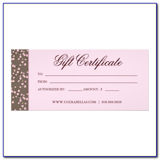 Free Hair Salon Gift Certificate Template Word
