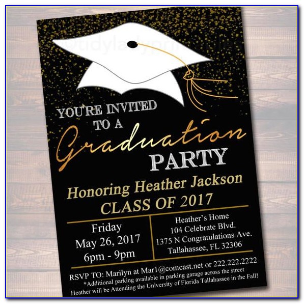 Free High School Graduation Party Invitations Templates