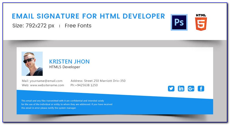 Free Html Email Signature Templates Download