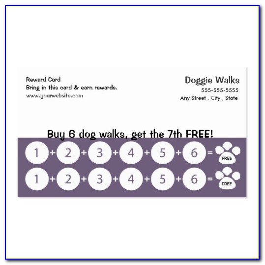 Free Loyalty Stamp Card Template