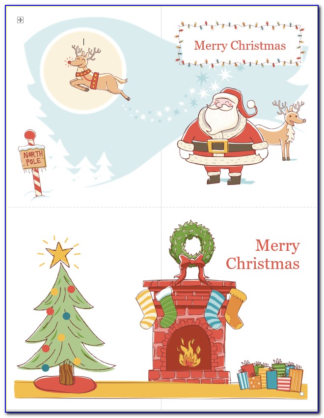 Free Microsoft Word Holiday Card Template