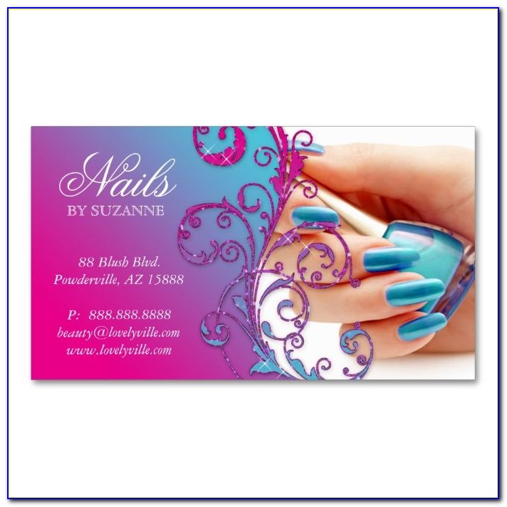 Free Nail Technician Business Card Templates