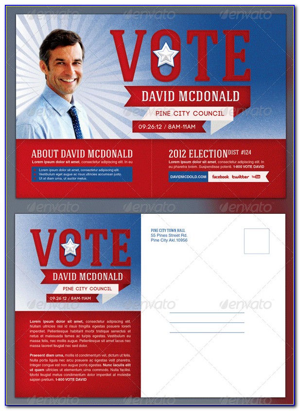 Free Political Postcard Template