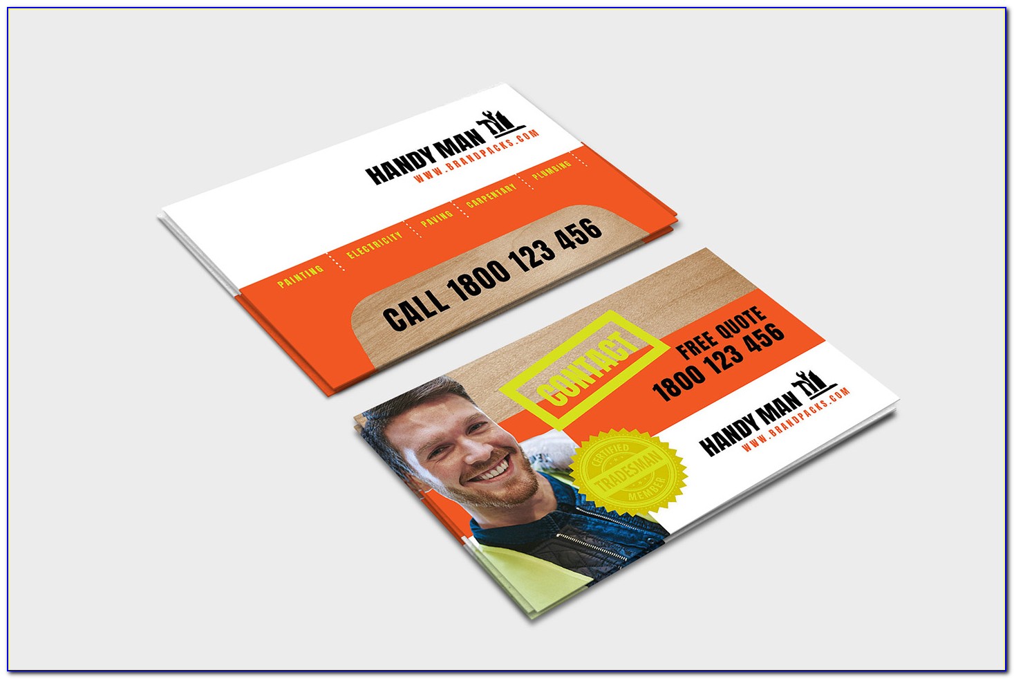 Free Printable Handyman Business Card Templates