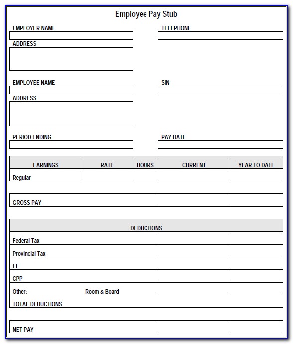 Free Printable Paycheck Budget Template