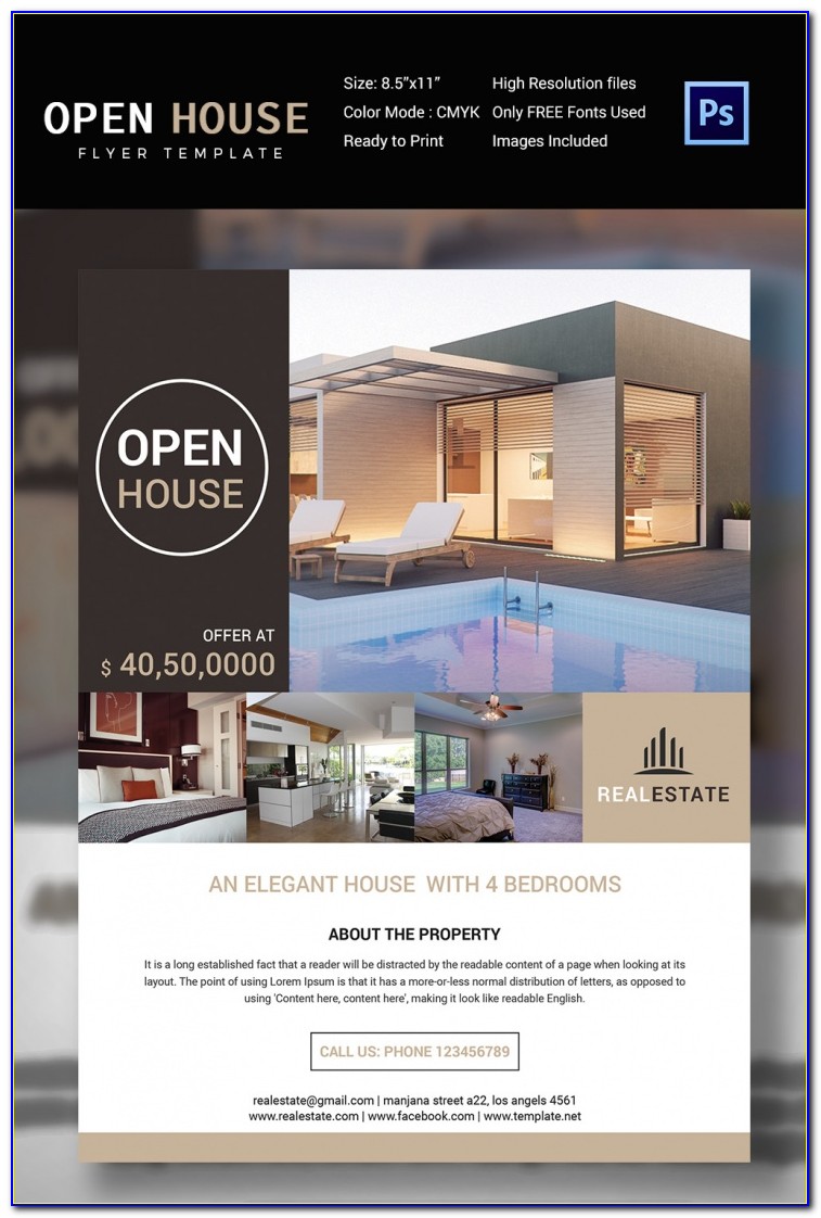 Free Real Estate Open House Flyer Templates
