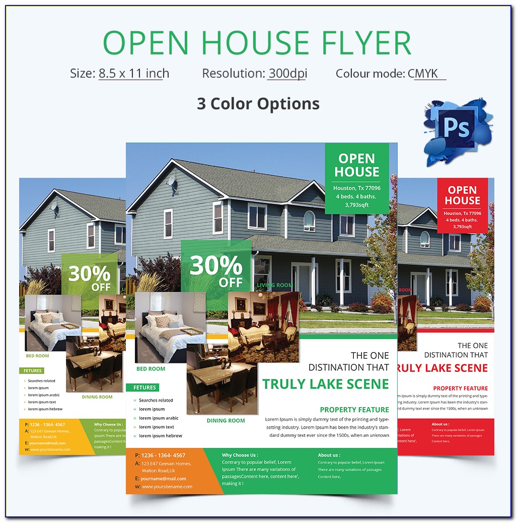 Free Realtor Open House Flyer Template