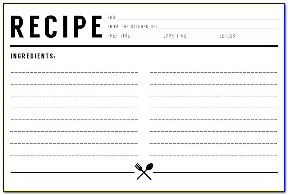Free Recipe Cookbook Templates For Word