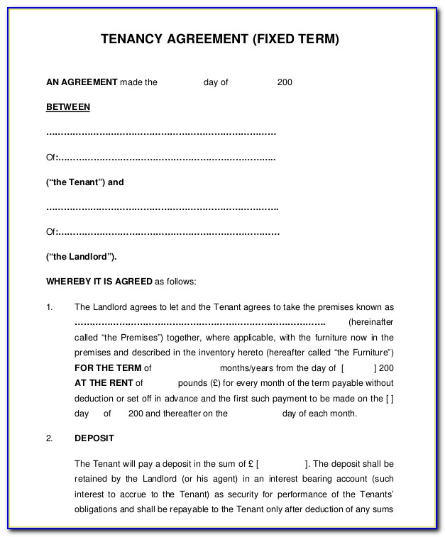 Free Rental Agreement Template Download