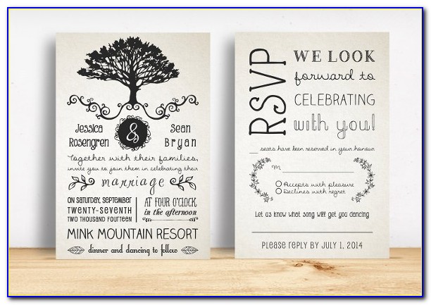 Free Rustic Wedding Invitation Templates For Word