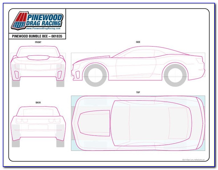 Free Template For Pinewood Derby Car Design