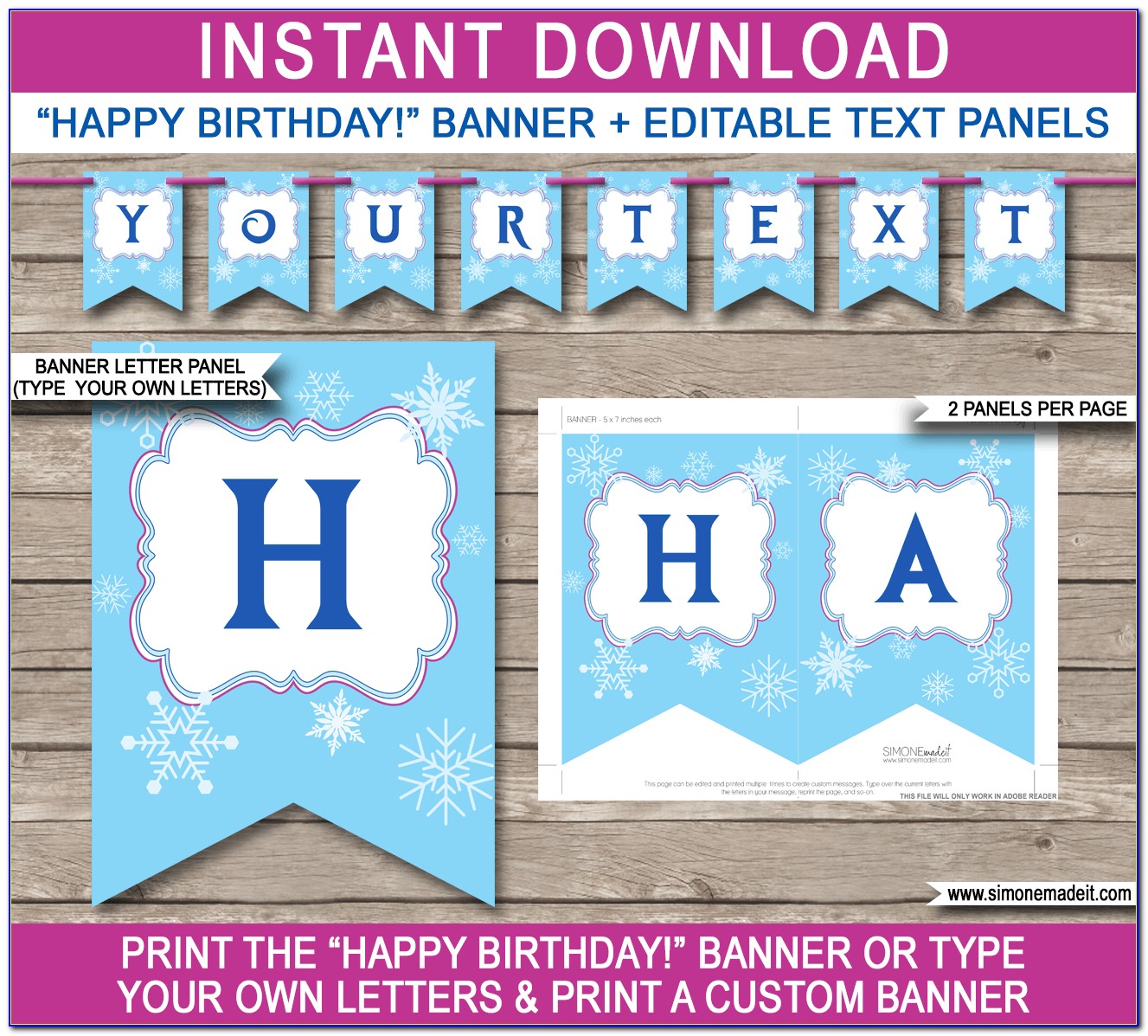 Free Templates For Happy Birthday Banners